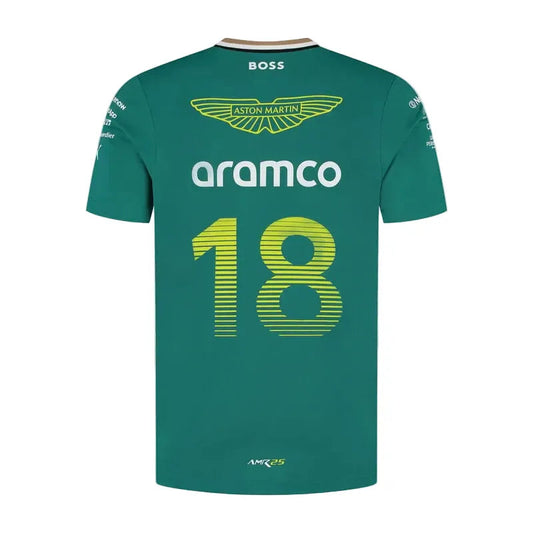 Aston Martin F1 Team 2025 Lance Stroll Driver T-shirt - Rustle Racegear