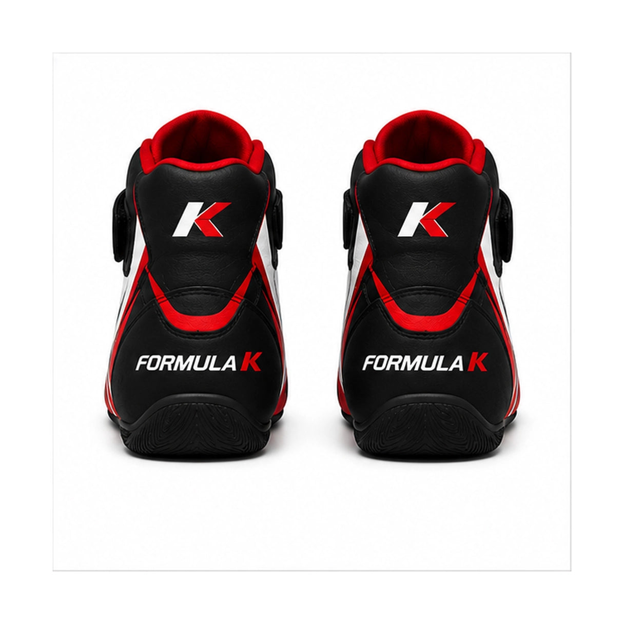 Formula K Racing Kart Shoes Black Red White – Go Kart Racing Shoes