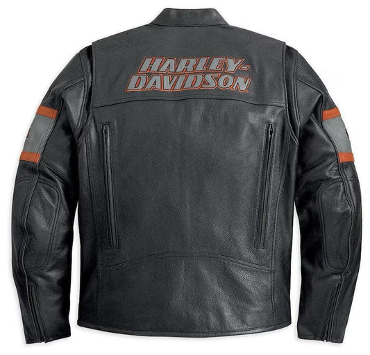 Harley-Davidson Men’s Genuine Leather Motorcycle Riding Jacket