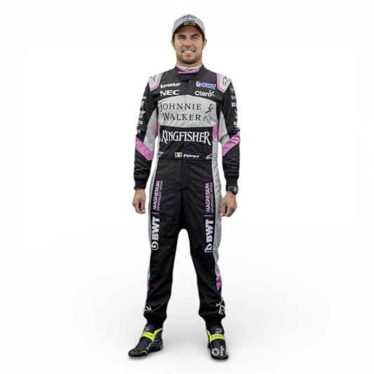 Sergio Perez 2017 Sahara Force India Formula 1 Suit - Rustle Racegear
