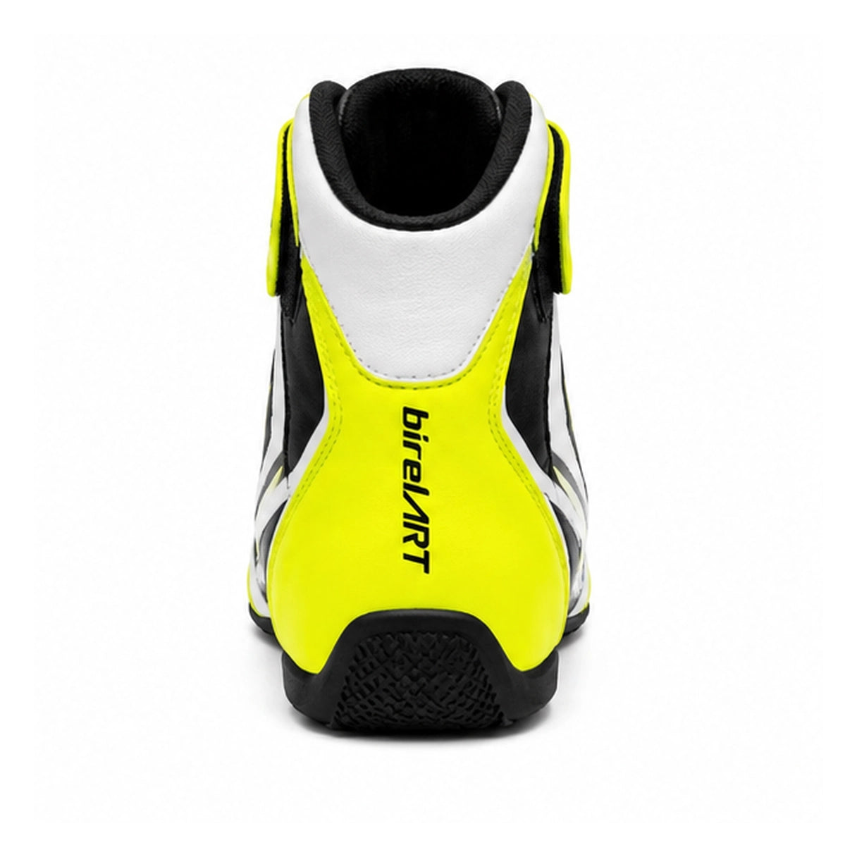 Birel ART Black Lime Karting Racing Shoes | High-Top Motorsport Shoes
