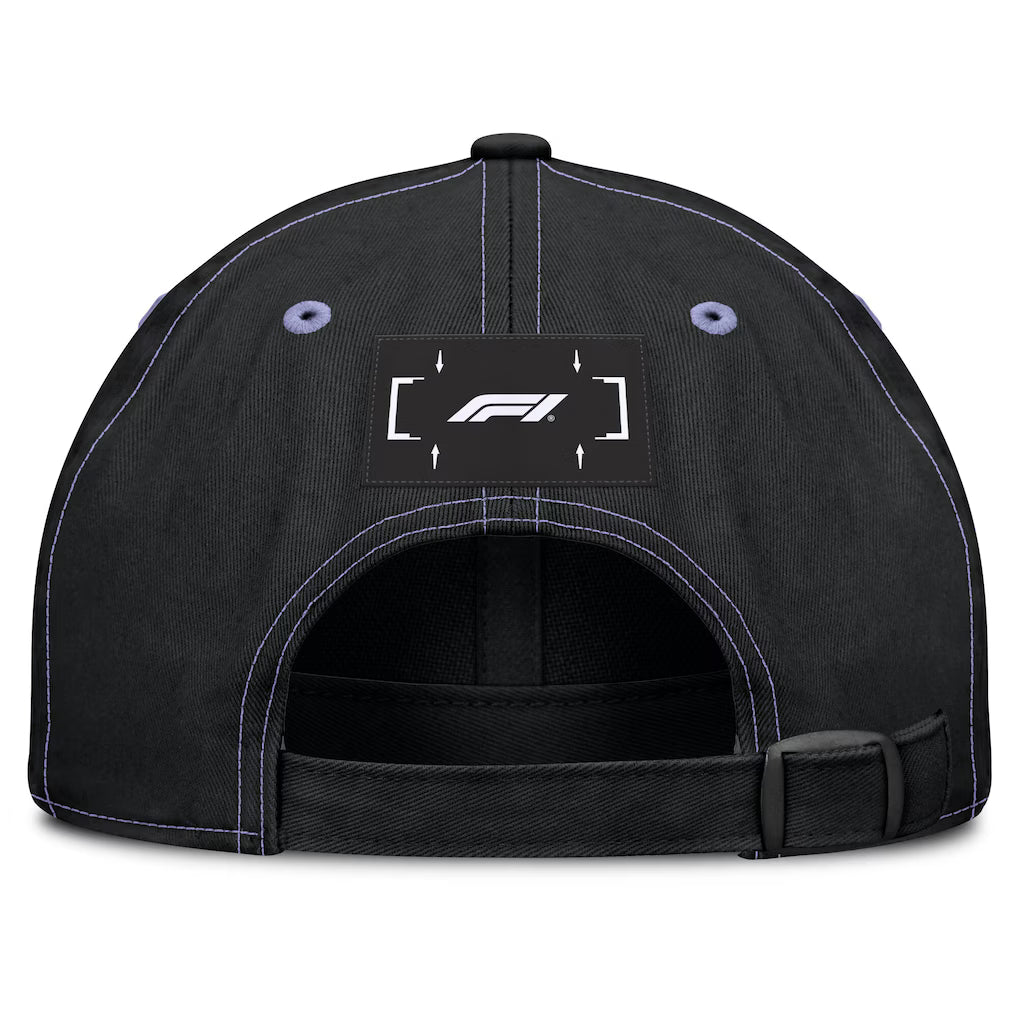 Formula 1 Blast Unstructured Black Cap | Adjustable F1 Racing Hat for Men & Women