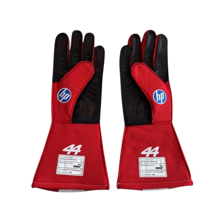 Lewis Hamilton 2026 Ferrari Monaco F1 Racing Gloves – HP Racing Gloves Apex Karting Gear