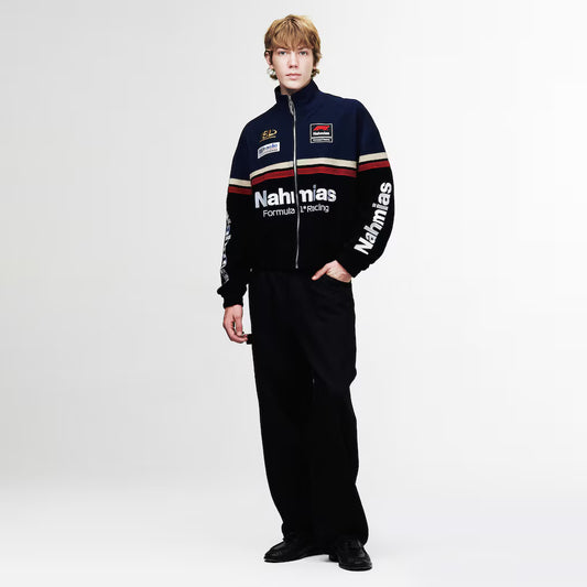 Unisex Nahmias x F1 Black Full-Zip Racing Jacket | Official Formula 1 Streetwear Jacket