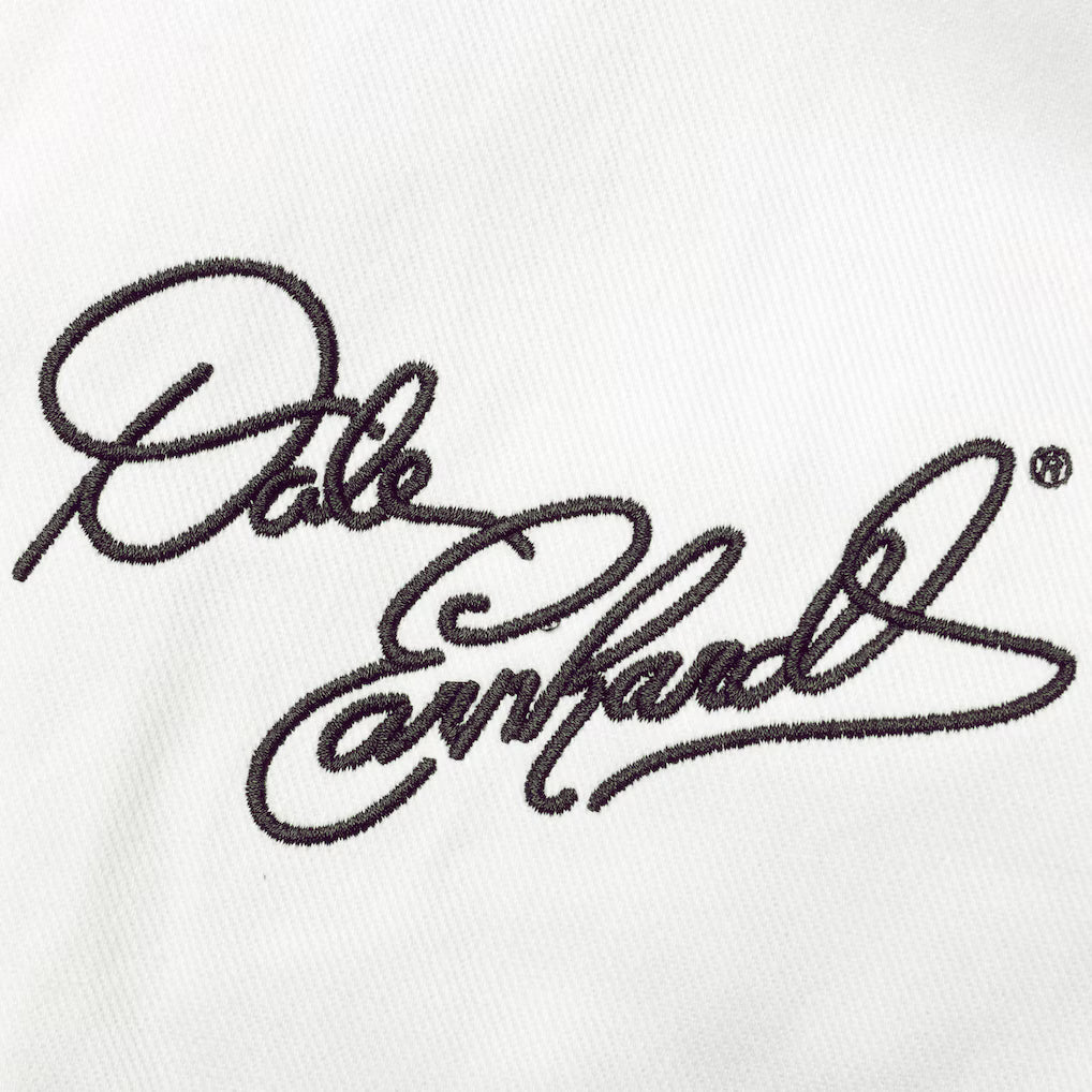 Men's Dale Earnhardt JH Design Black/White Twill Uniform Full-Snap Jacket | Official NASCAR Racing Jacket