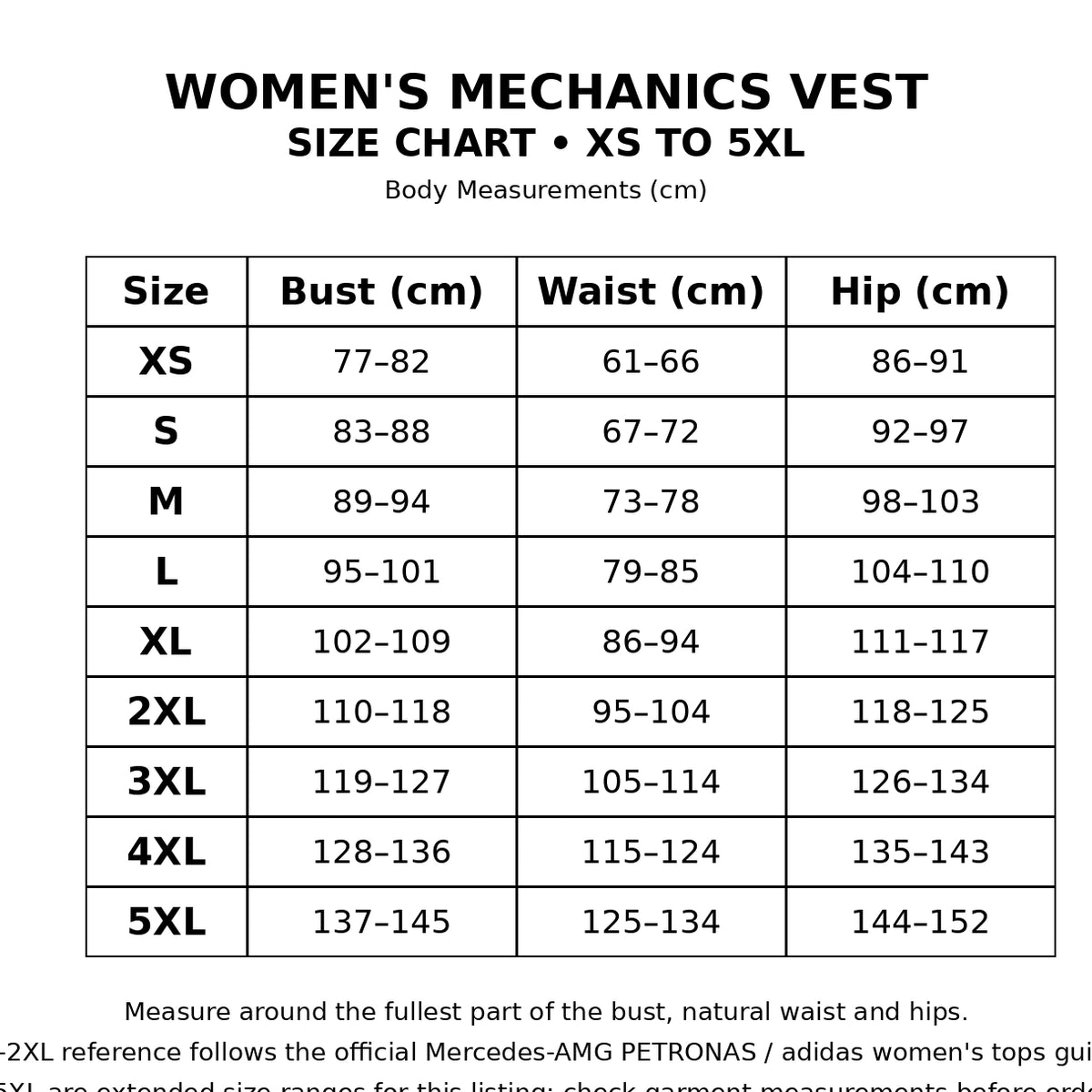 Women's 2025 Mercedes F1 Mechanics Vest Black | Racing Gilet