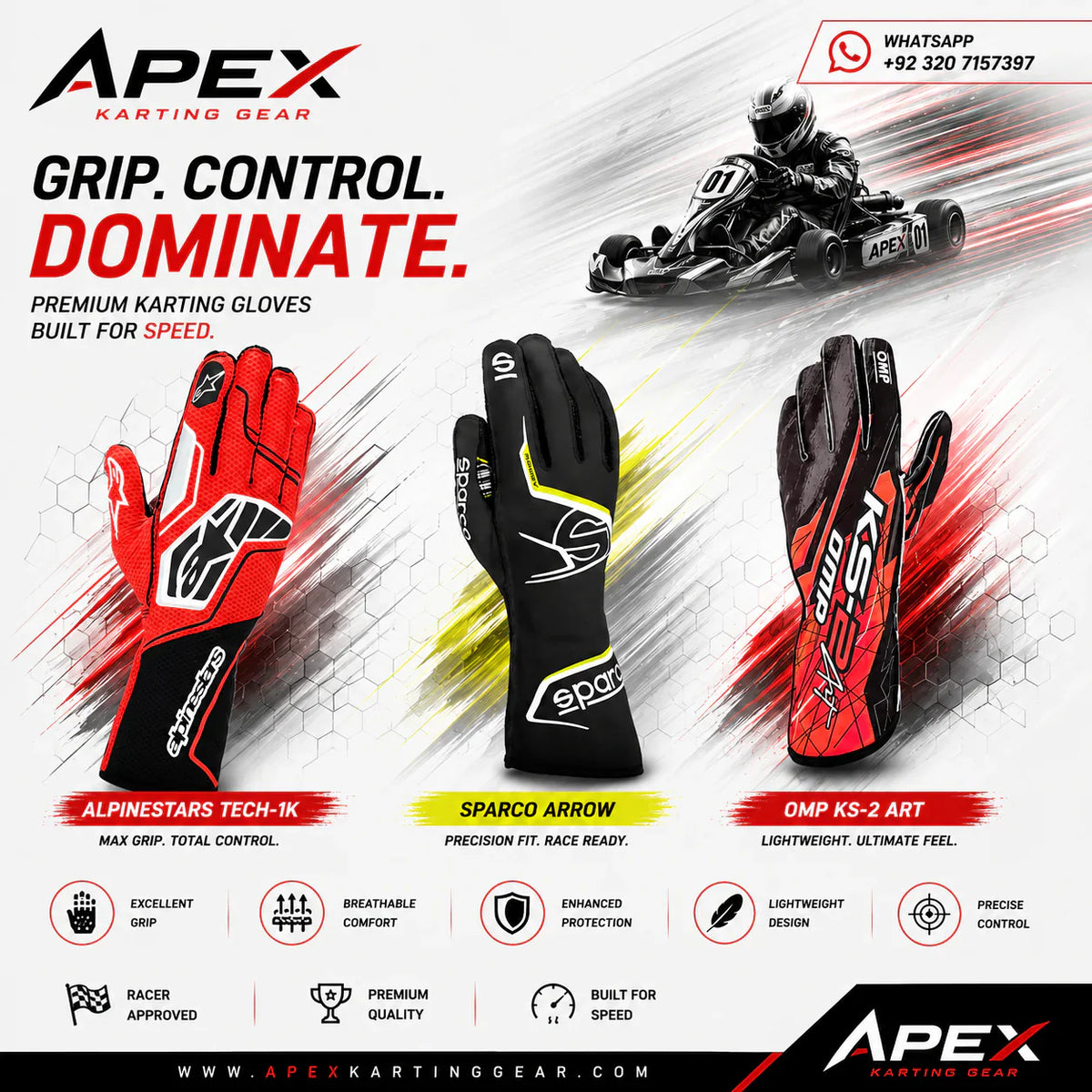 Karting Gloves