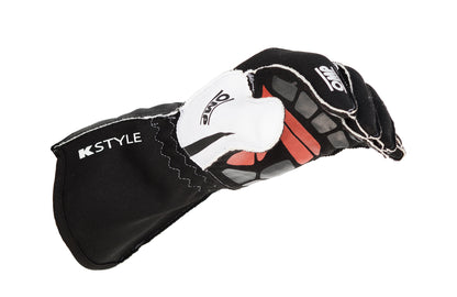 OMP KS-1R Karting Gloves – Black White Red Racing & Motorsport Gloves