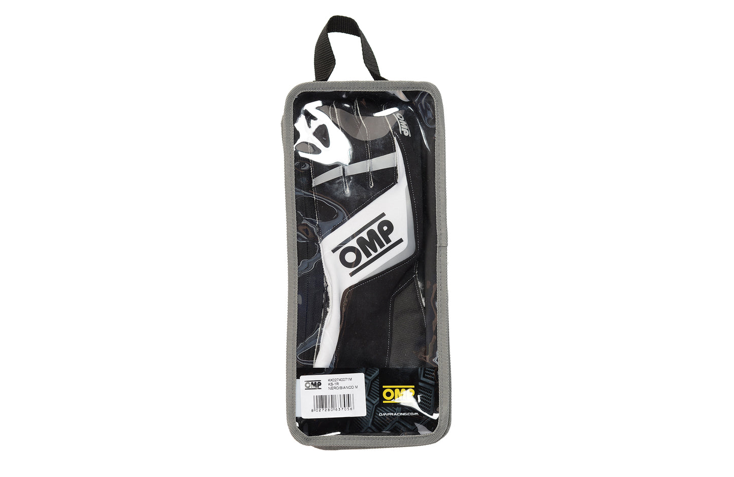 OMP KS-1R Karting Gloves – Black White Red Racing & Motorsport Gloves