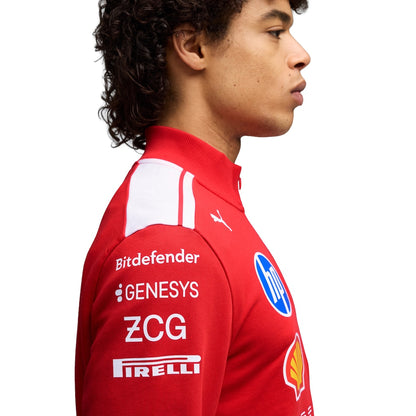Scuderia Ferrari 2026 Team T7 1/2 Zip Sweat Replica | Puma Formula 1 Red Motorsport Pullover