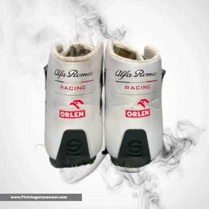 2021 Kimi Räikkönen Alfa Romeo Orlen Race Boots Track Racewear