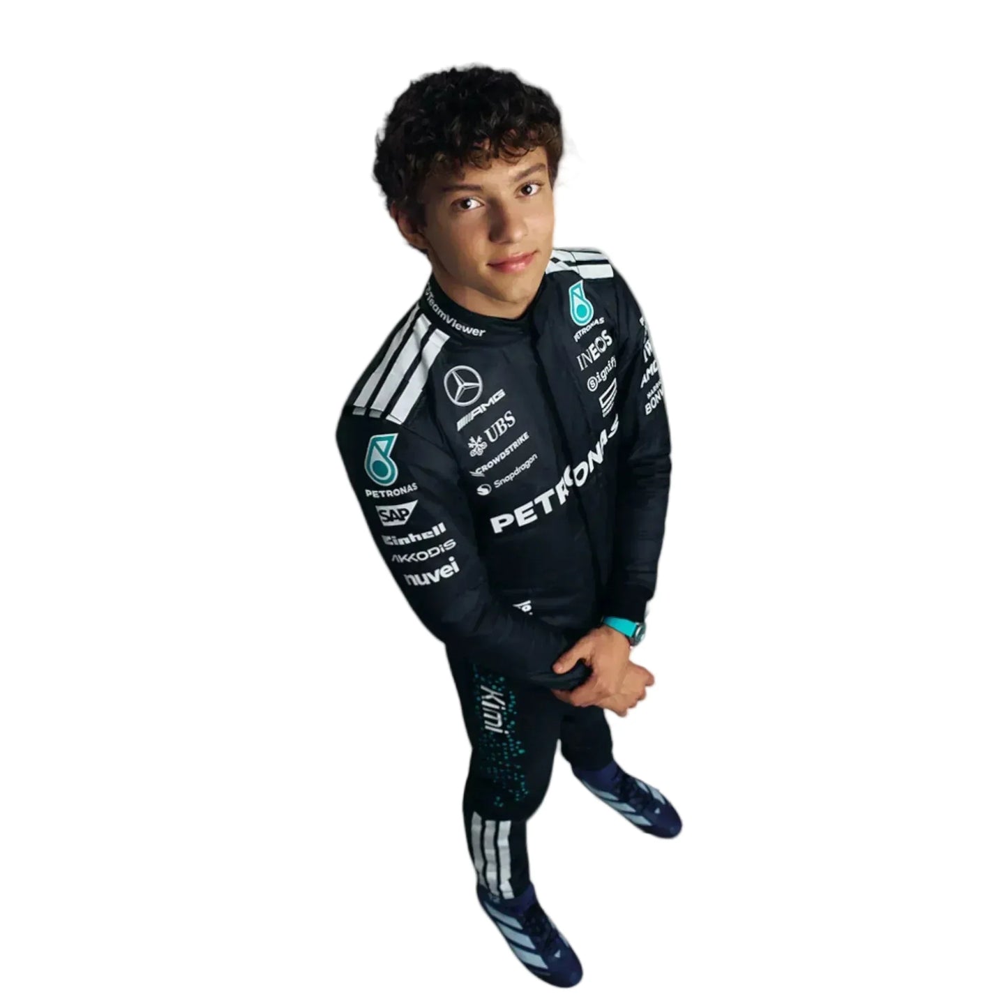 2025 Mercedes F1 Driver Costumes | George Russell & Kimi Antonelli - Rustle Racegear