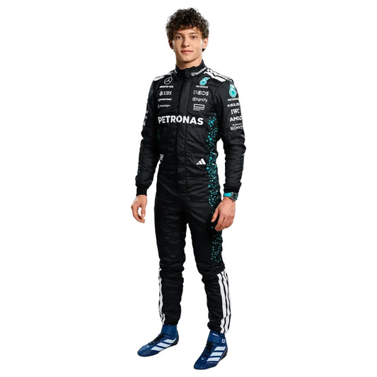 2025 Mercedes F1 Driver Costumes | George Russell & Kimi Antonelli - Rustle Racegear