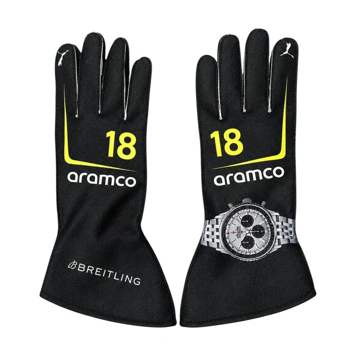2026 Aston Martin F1 Racing Gloves Apex Karting Gear