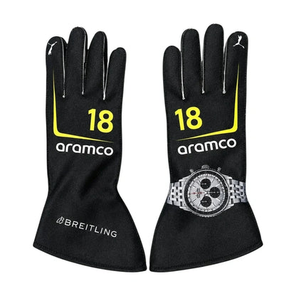 2026 Aston Martin F1 Racing Gloves Apex Karting Gear