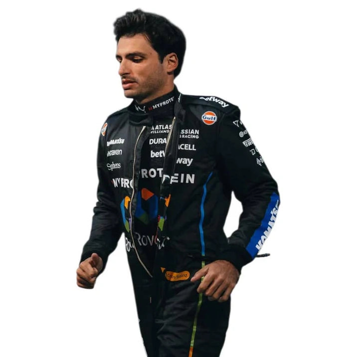 2026 Carlos Sainz Williams Racing F1 Driver Jumpsuit Replica Apex Karting Gear