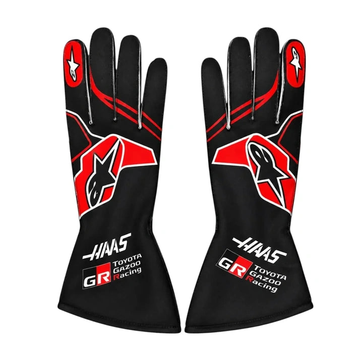 2026 Haas F1 Racing Gloves Apex Karting Gear