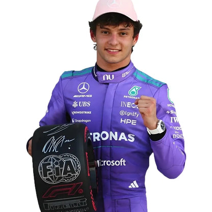 2026 Kimi Antonelli Mercedes F1 race suit motorsport design