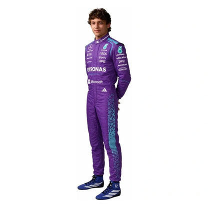 2026 Kimi Antonelli Mercedes inspired F1 race suit front view