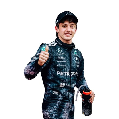 2026 Mercedes F1 racing suit Kimi Antonelli style