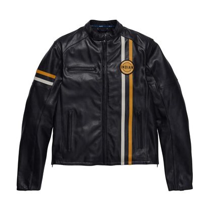 Indian Men's Cafe Leather Jacket