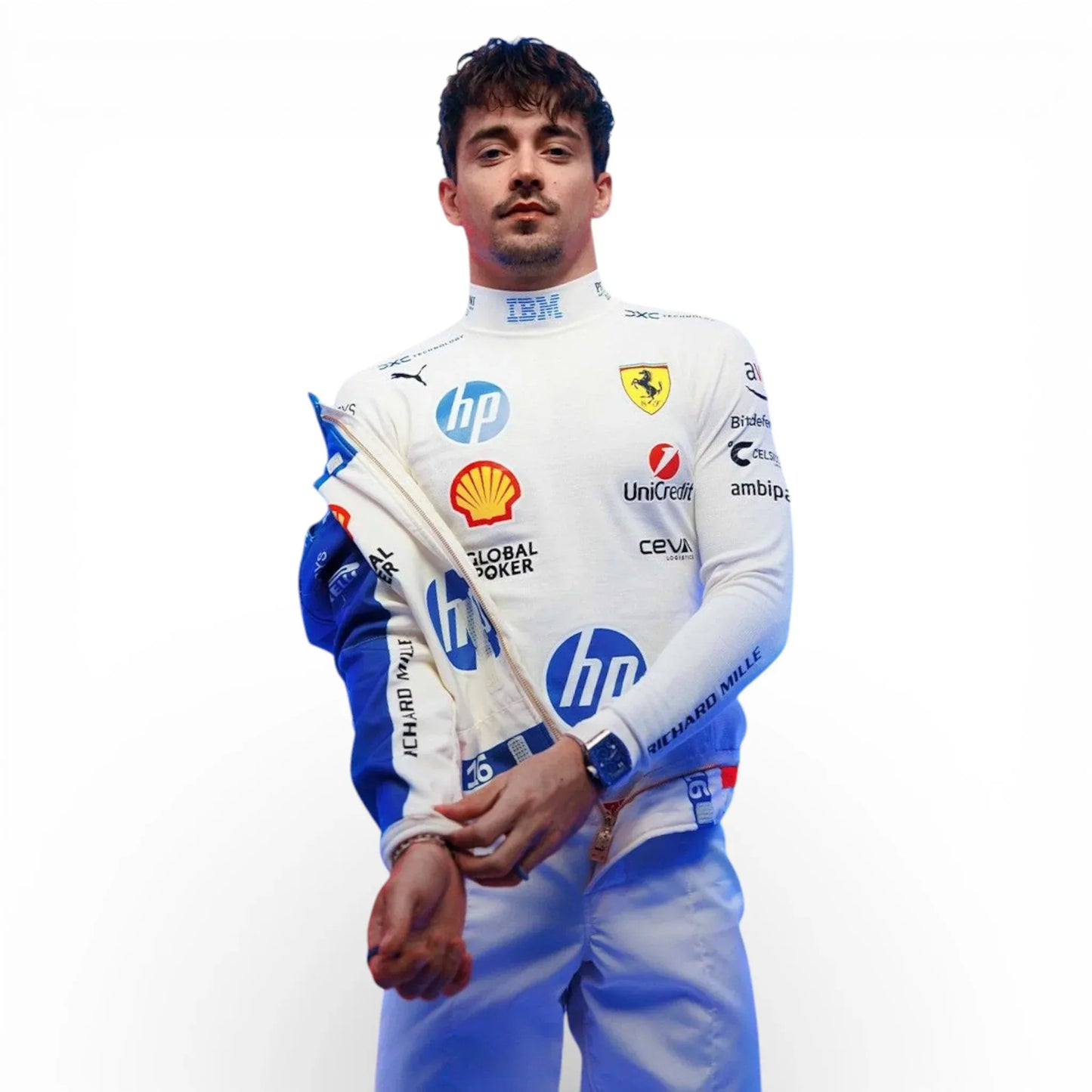 Scuderia Ferrari Lewis Hamilton 2025 Miami GP F1 Race Suit - Rustle Racegear