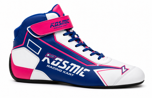 Kosmic Kart Racing Shoes – Blue Pink Motorsport Driving Shoes