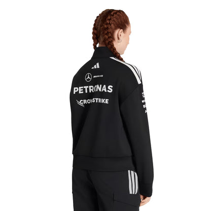 Mercedes-AMG Petronas adidas F1 2026 Team 1/4 Zip Black Women's Pullover | Official Formula 1 Apparel