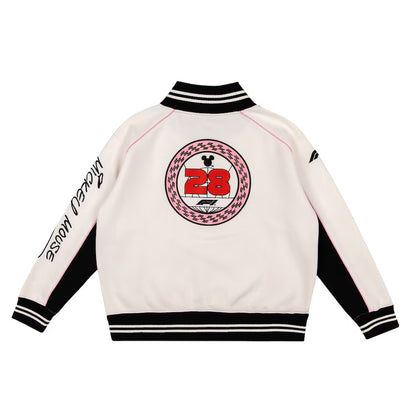 Formula 1 x Disney Mickey Mouse 1/4 Zip Sweatshirt Ivory Women's | F1 Racing Pullover