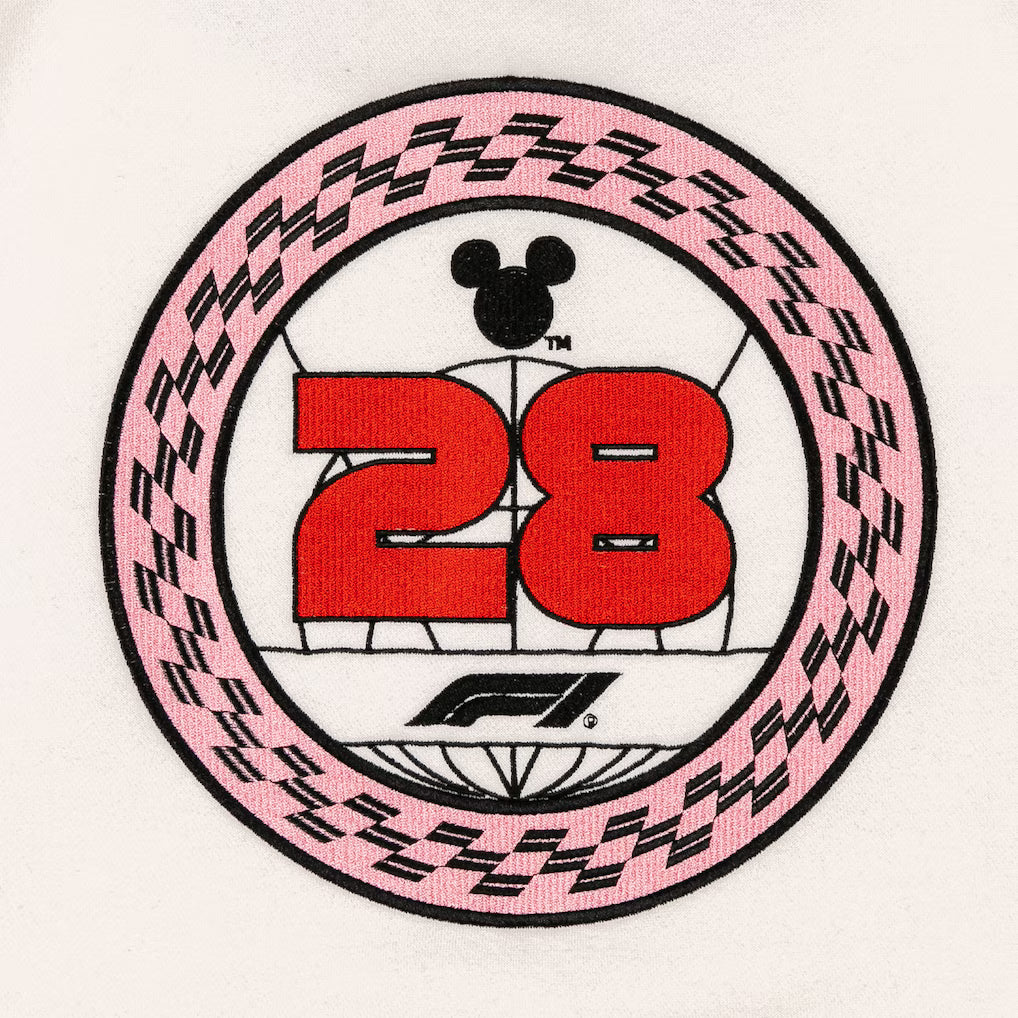 Formula 1 x Disney Mickey Mouse 1/4 Zip Sweatshirt Ivory Women's | F1 Racing Pullover