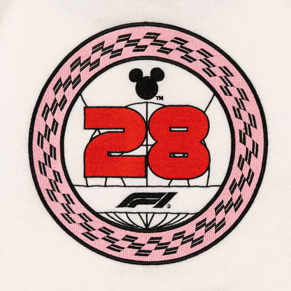 Formula 1 x Disney Mickey Mouse 1/4 Zip Sweatshirt Ivory Women's | F1 Racing Pullover