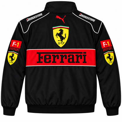 Ferrari racing jacket vintage motorsport back view