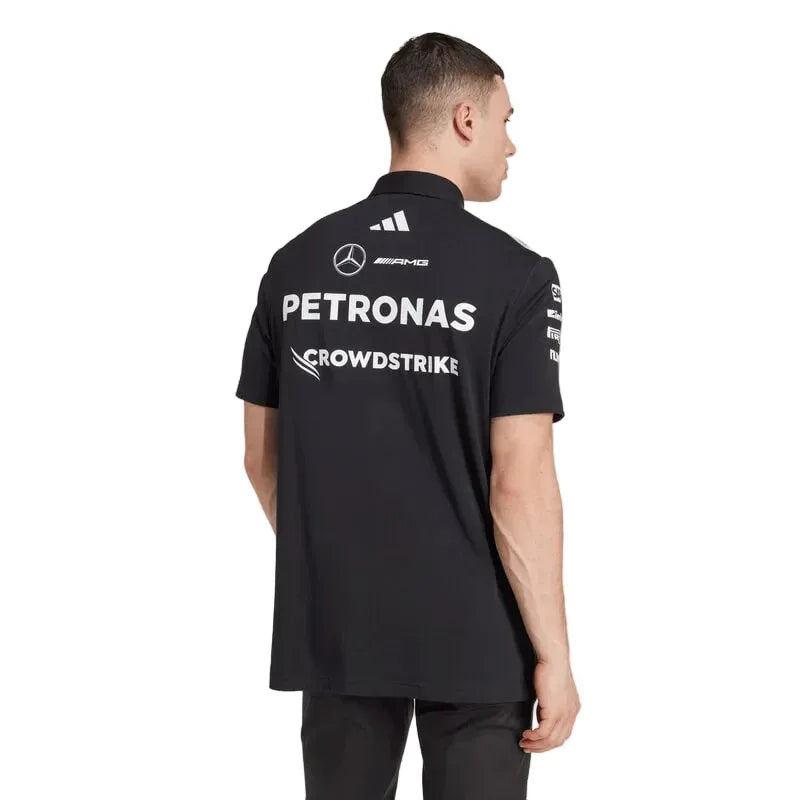 Mercedes-AMG F1 adidas 2025 Team Polo black - Rustle Racegear
