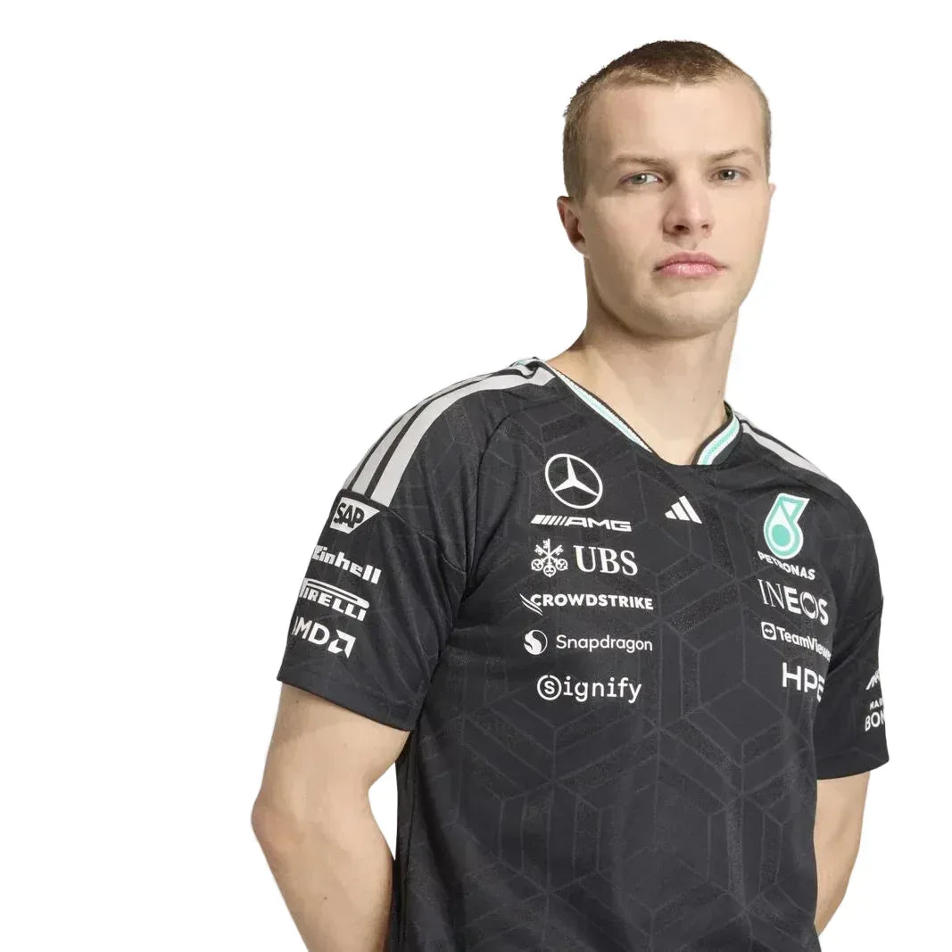 Mercedes-AMG F1 adidas 2026 Team Authentic Driver T-shirt Black - Rustle Racegear