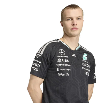 Mercedes-AMG F1 adidas 2026 Team Authentic Driver T-shirt Black - Rustle Racegear