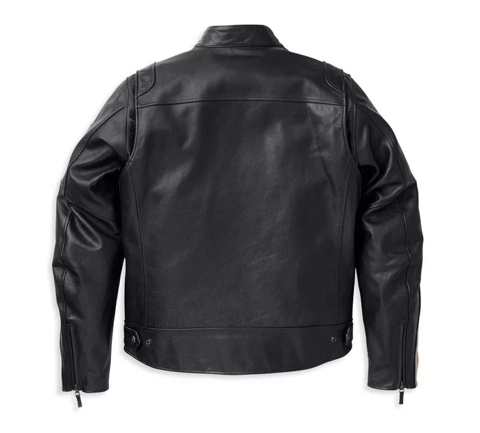 Harley-Davidson Men's Leather Motorcycle Jacket – Vintage Racing Style