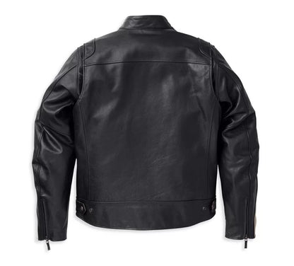 Harley-Davidson Men's Leather Motorcycle Jacket – Vintage Racing Style