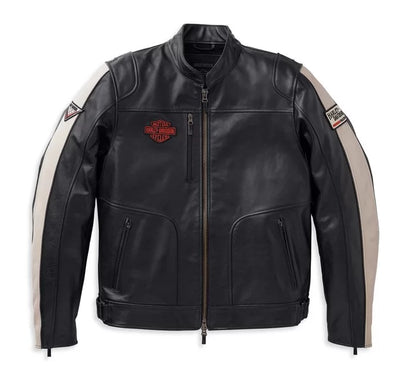 Harley-Davidson Men's Leather Motorcycle Jacket – Vintage Racing Style