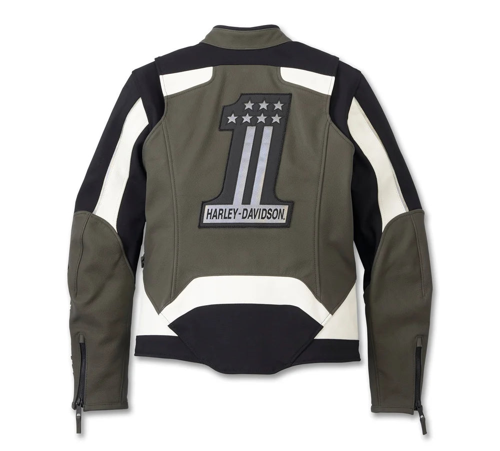 Harley Davidson Leather Motorcycle Biker Jacket