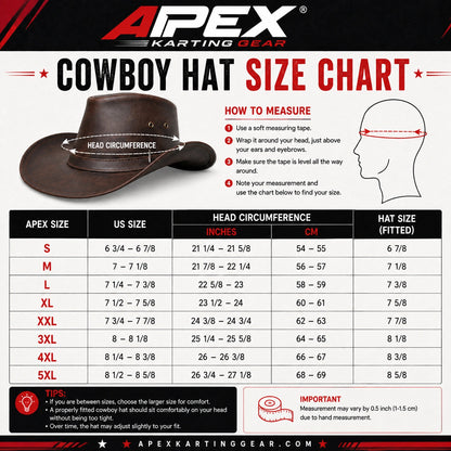 Apex Brown Leather Cowboy Hat – Classic Western Style Hat for Men