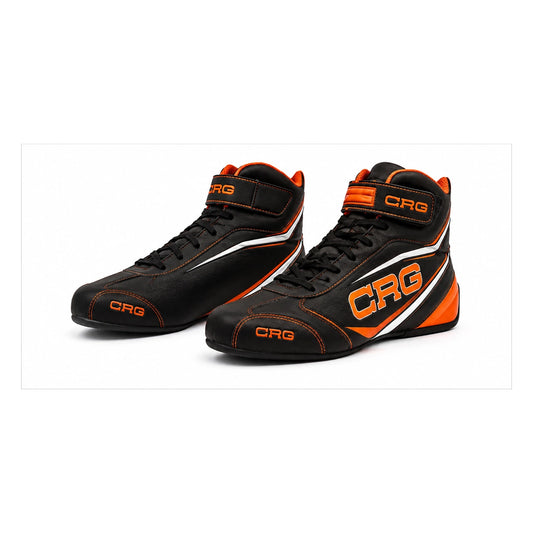 CRG Black Orange Karting Racing Shoes – Motorsport Driving Shoes