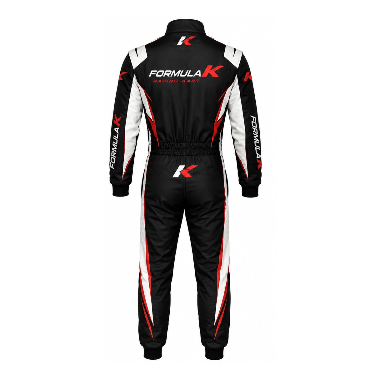 Formula K Racing Suit Black Red White – Go Kart Racing Suit