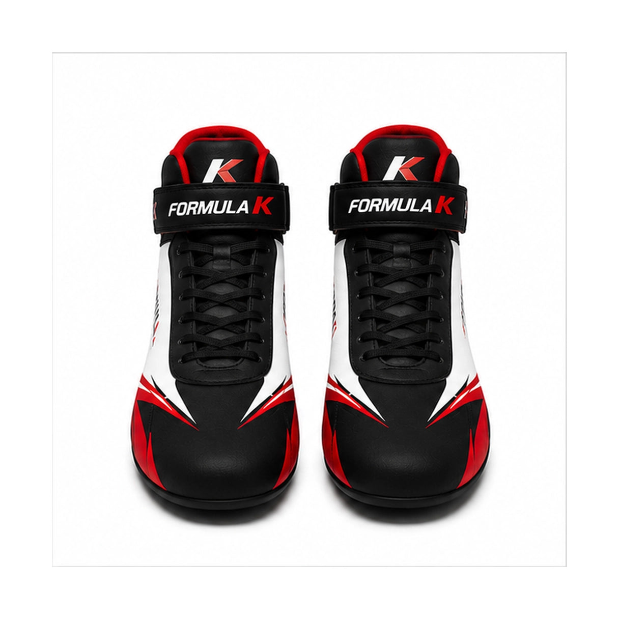 Formula K Racing Kart Shoes Black Red White – Go Kart Racing Shoes