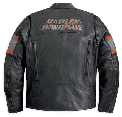 Harley-Davidson Men’s Genuine Leather Motorcycle Riding Jacket