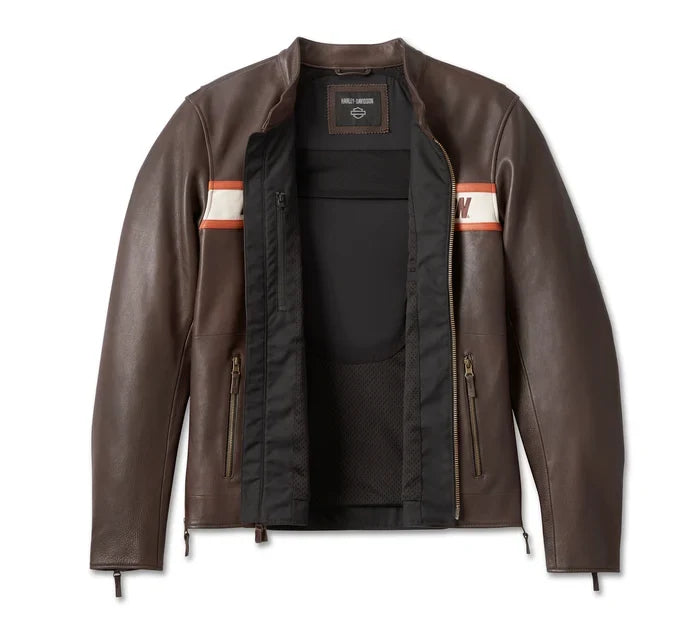 Harley-Davidson Men’s Genuine Leather Motorcycle Jacket