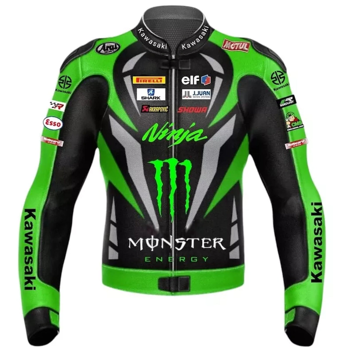 Kawasaki Ninja Motorcycle Leather Jacket