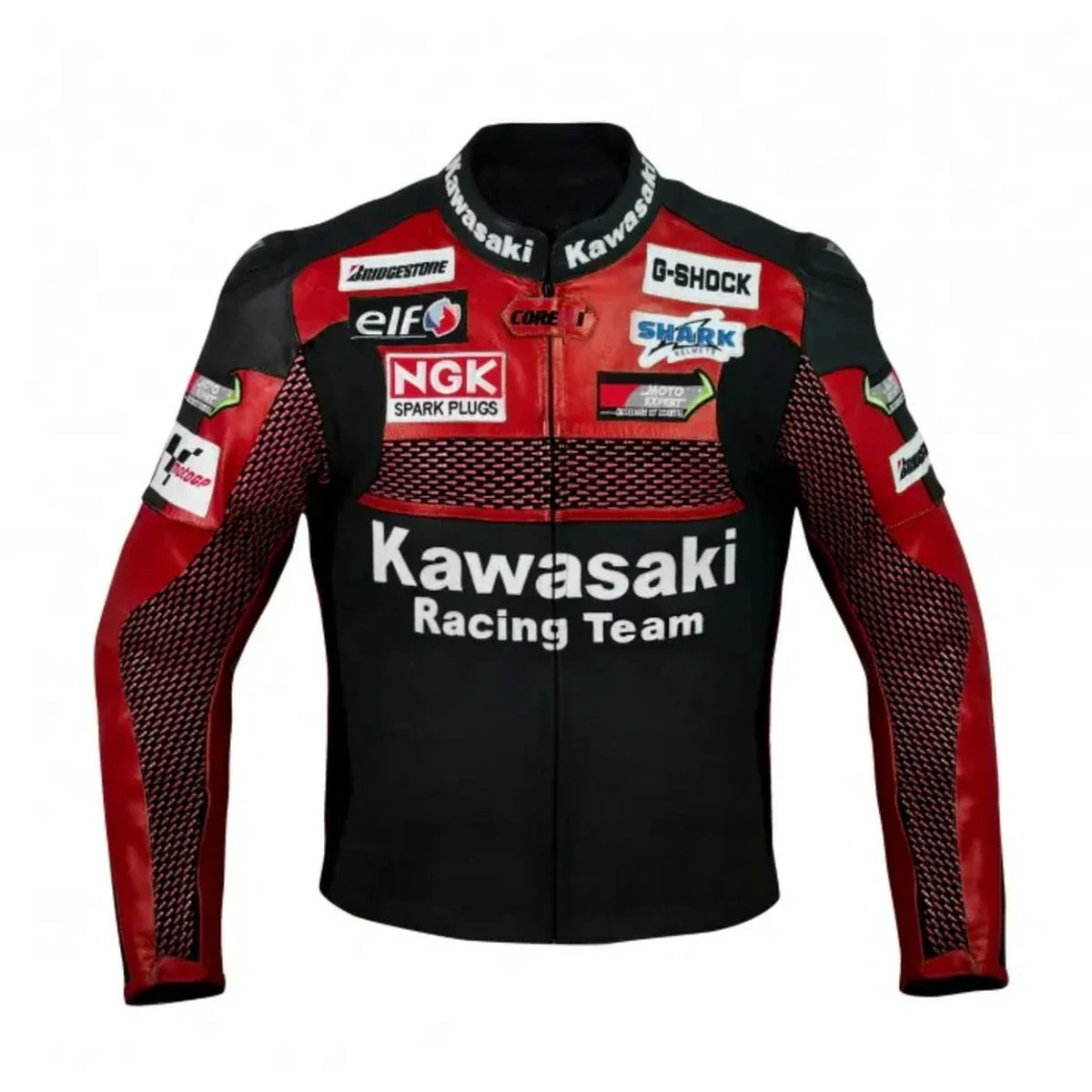 Kawasaki Racing Motorcycle Leather Jacket