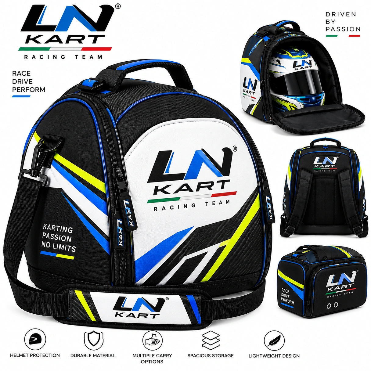 LN Kart Racing Bag | Karting Helmet Bag & Motorsport Gear Bag