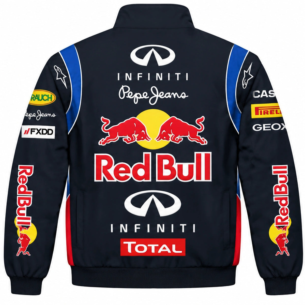 Red Bull racing jacket vintage motorsport back view