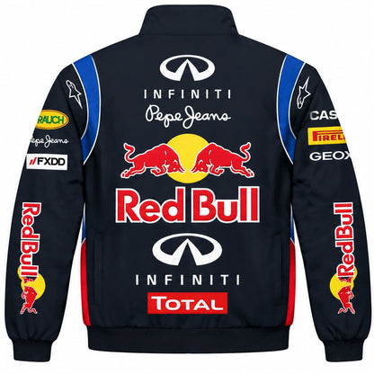 Red Bull racing jacket vintage motorsport back view